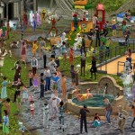 Naháč na obrázku v The Sims 3